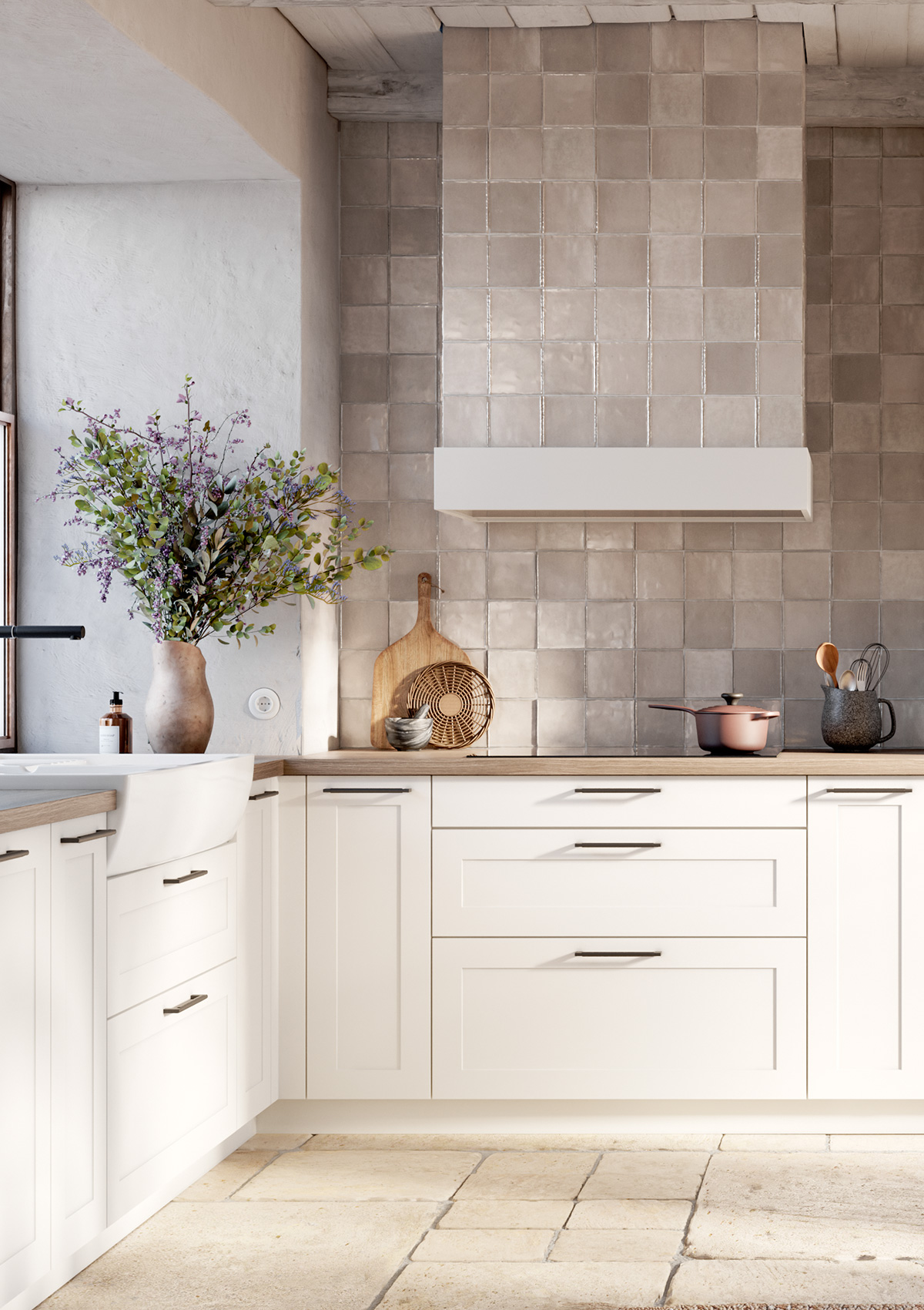 Haecker Ravenna landhauskueche Weiss matt