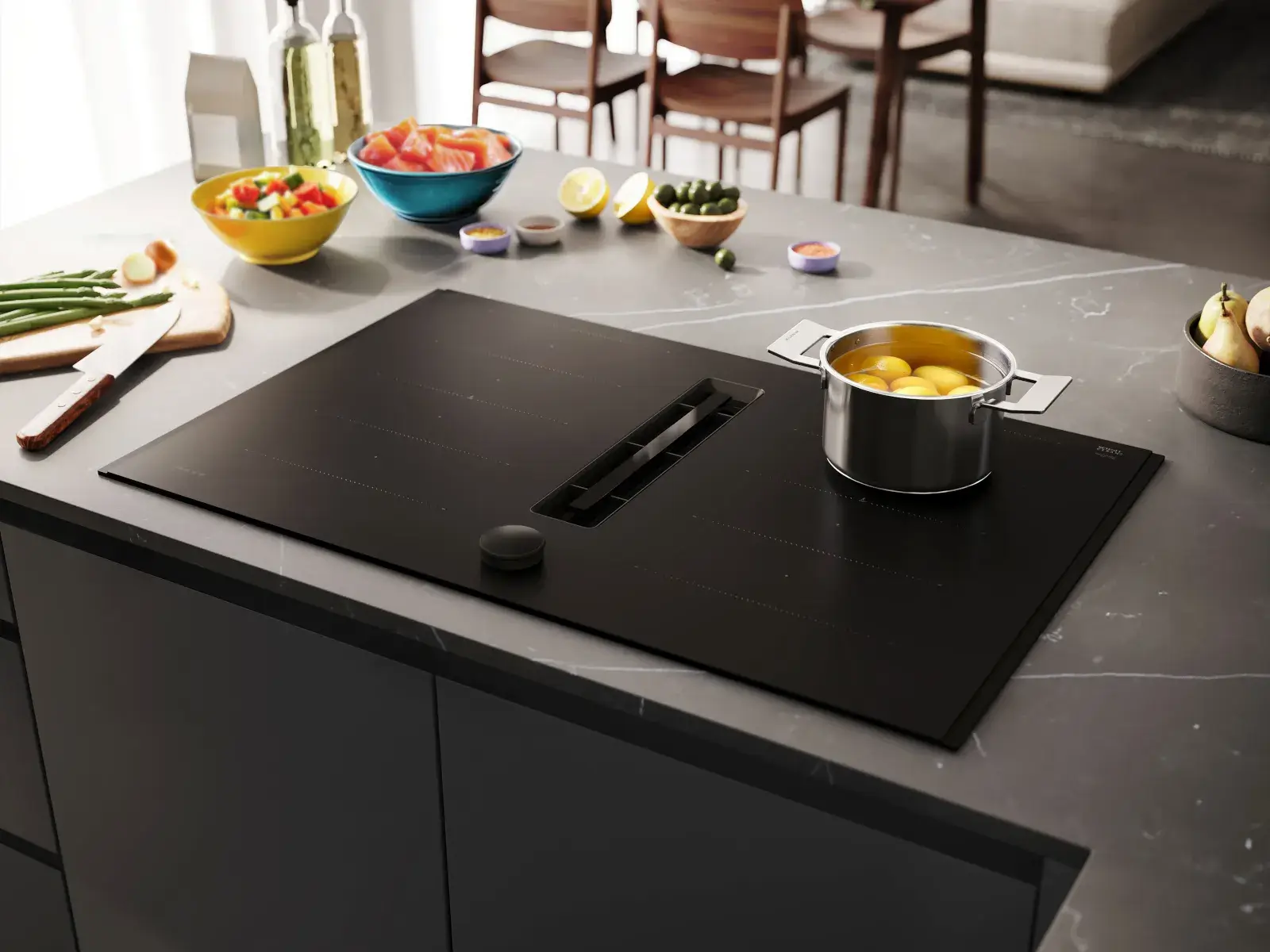 Neff -Kochfeldabzug-Matt-Black-Design-seitlich